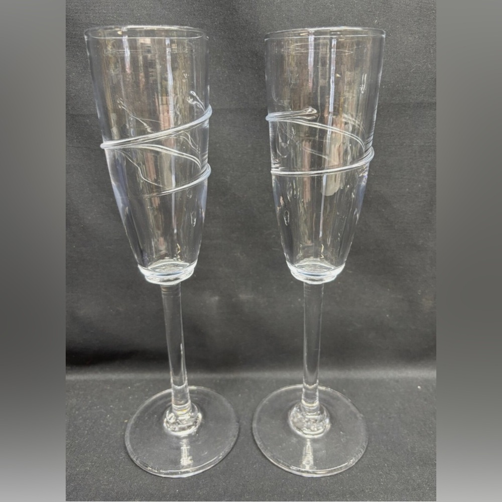Simon Pearce “Wellesley” Champagne Flutes